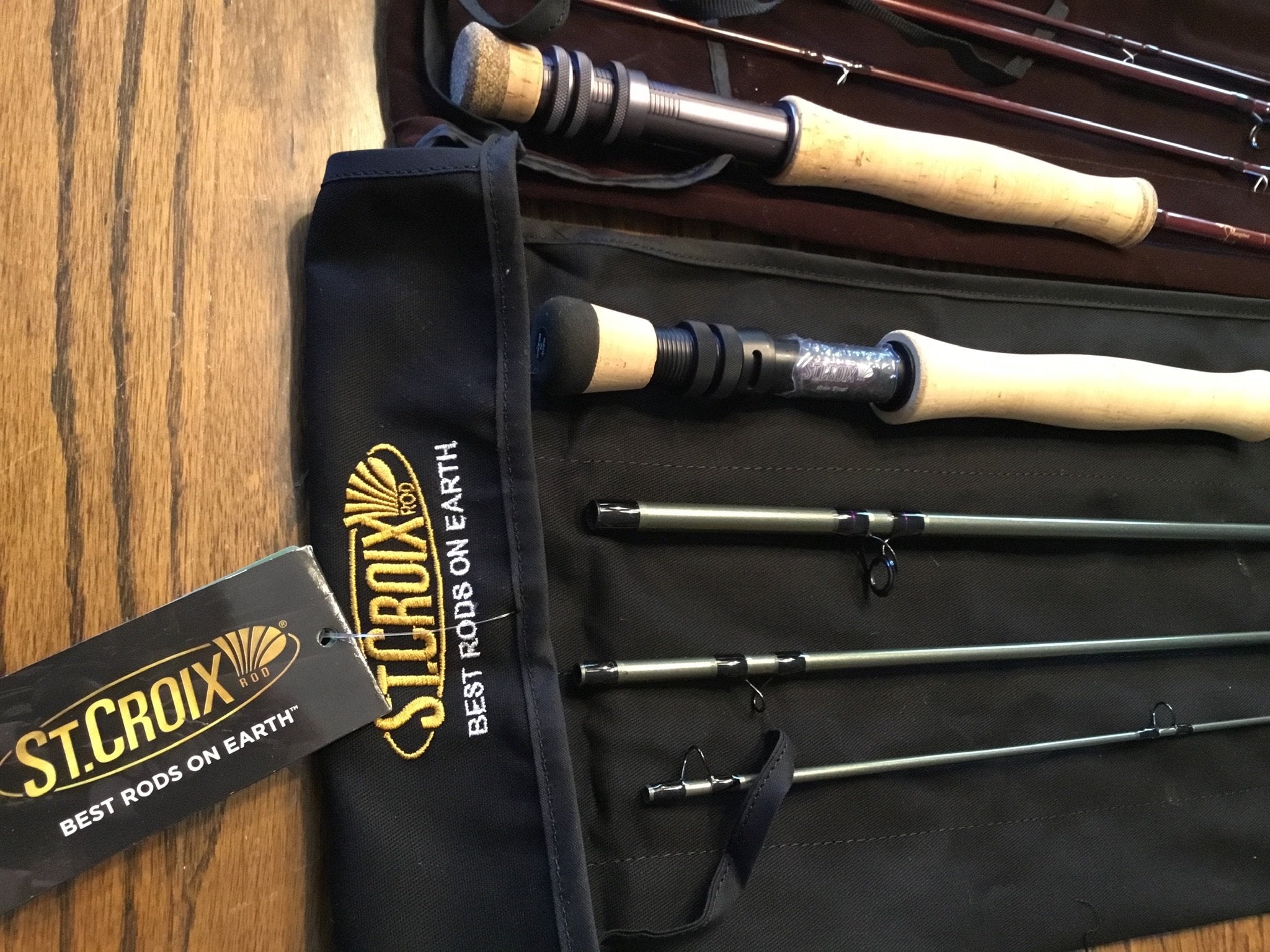 St croix mojo trout fly rod ~ new ~ 7 wt ~ with warranty card. ~ nice rod