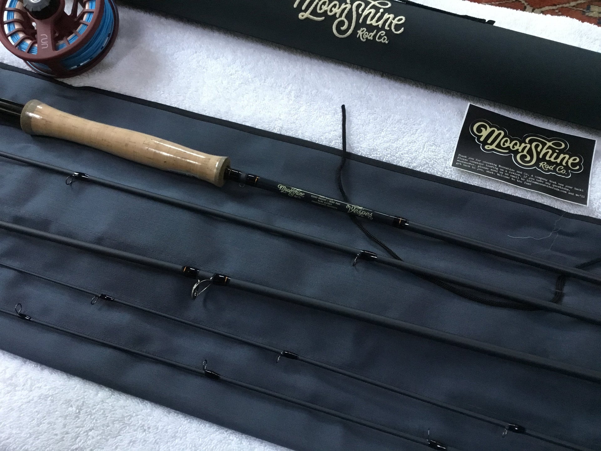 Highly rated new fly rod ~ Moonshine Vesper 8 wt ~ 40 % off two