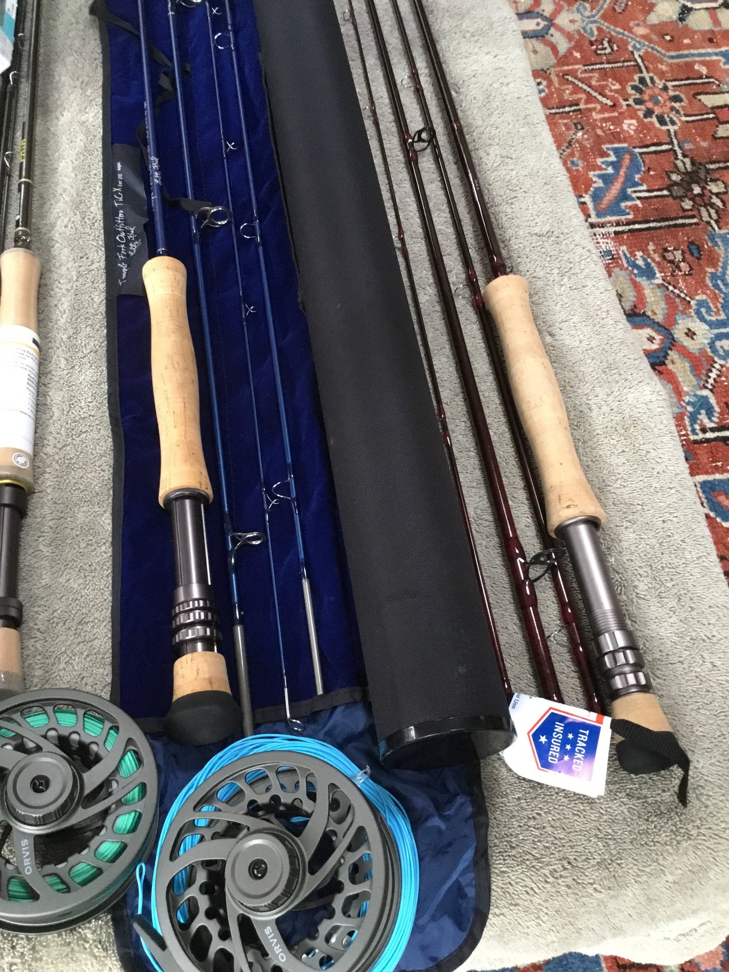 8 wt rod / reel / line combos ~ tfo,Orvis ,st croix ,Rio ~ new ~ solid  values