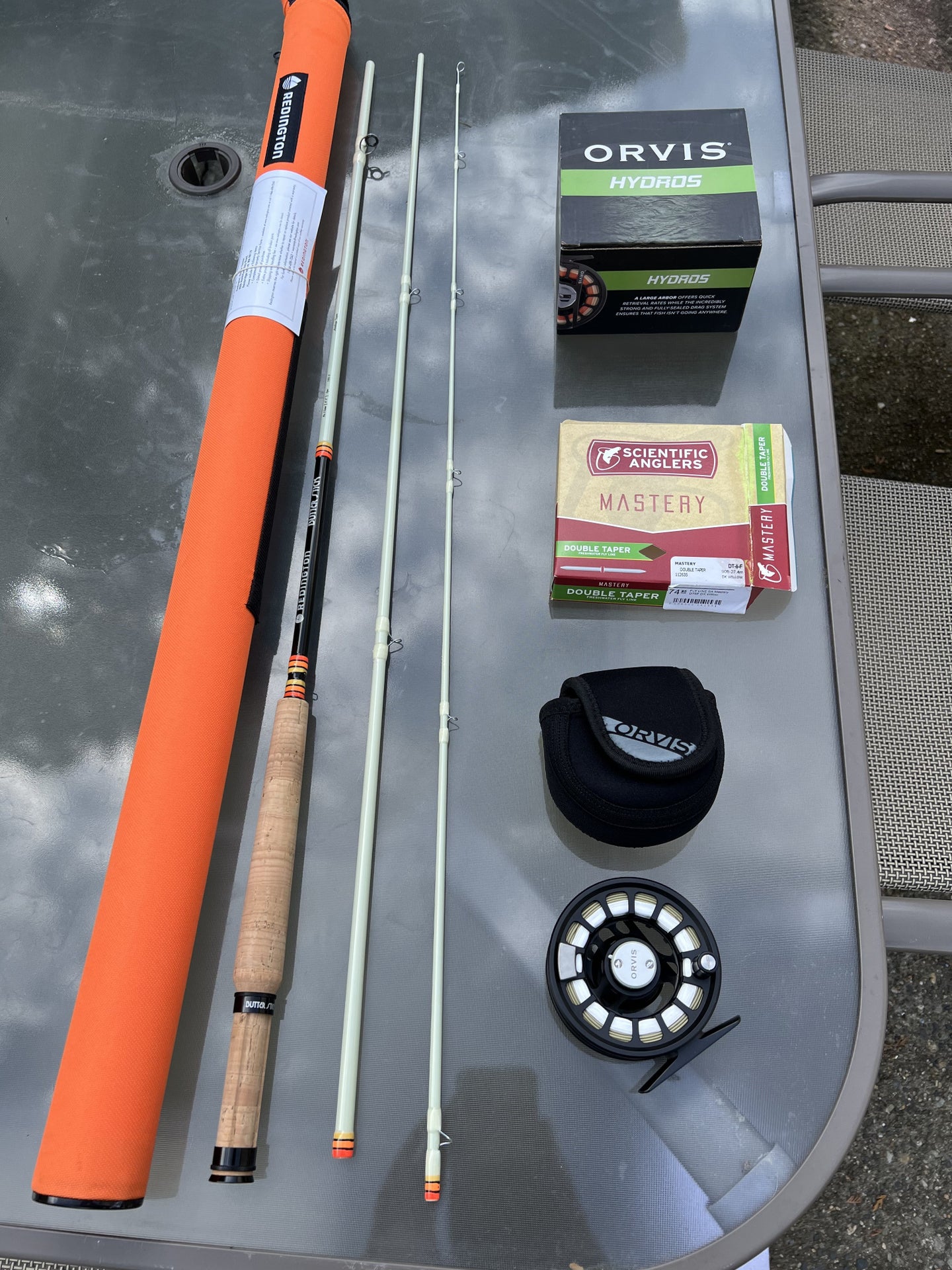 Reddington Butter Stick 5wt 8ft 3 piece and Orvis hydros II reel
